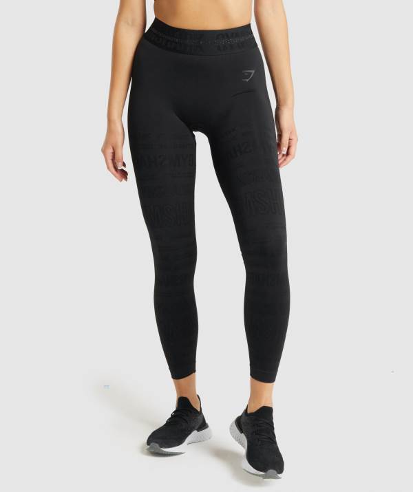 Damske Legíny Gymshark Vision Čierne | NR6498502